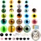 8-20mm 261 PCS Amigurum Safety Eyes for Crochet Animals (Colorful) 7.68 x 5.9 x 1.42 inches